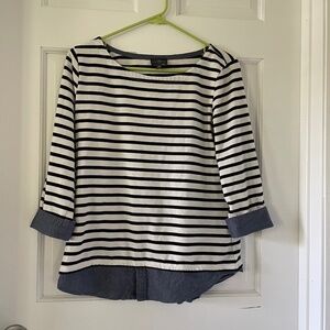 Women’s Market and Spruce striped shirt